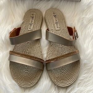 Super cute slip on sandals new in box